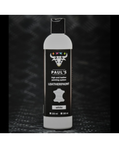 Paul's Leather Painting White