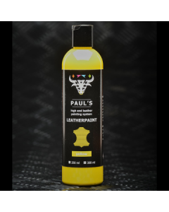 Paul's Leather Painting Yellow