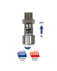Svivel høytrykk 3/8" han/hun