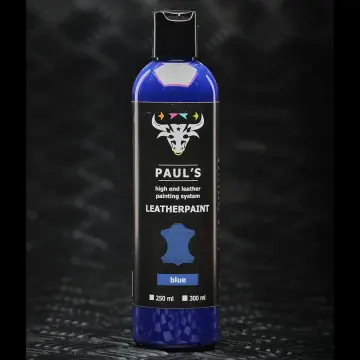 Paul's Leather Painting Blue
