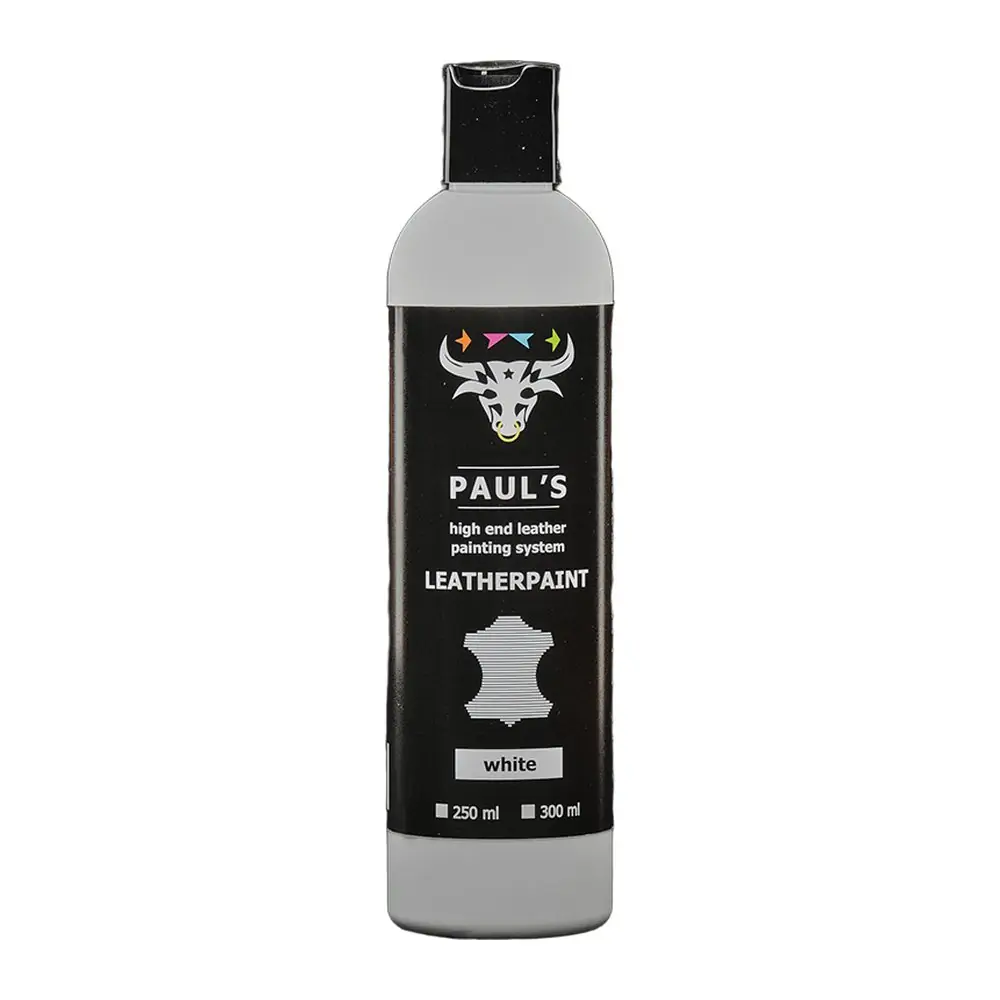 Paul's Leather Painting White
