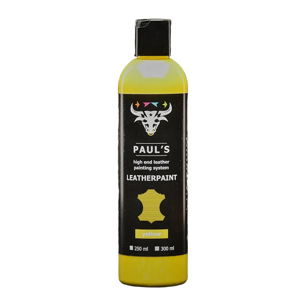 Paul's Leather Painting Yellow